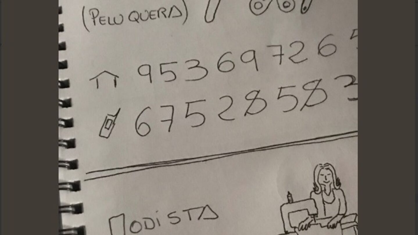 Agenda realizada por el nieto