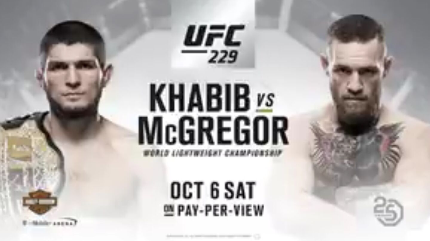 Khabib vs McGregror, el pr&oacute;ximo 6 de octubre