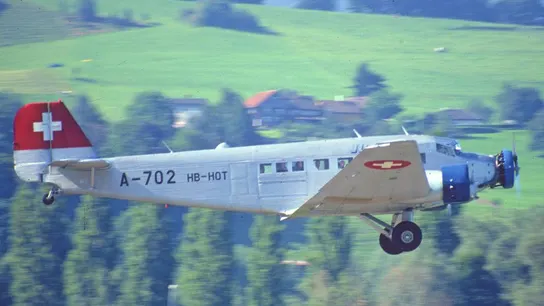 Imagen de archivo del modelo del avión estrellado en Suiza Imagen de archivo del modelo del avión estrellado en Suiza