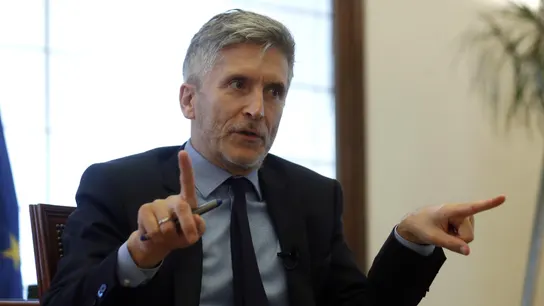 El ministro del Interior, Fernando Grande-Marlaska, en una entrevista. El ministro del Interior, Fernando Grande-Marlaska, en una entrevista.