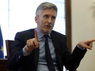 El ministro del Interior, Fernando Grande-Marlaska, en una entrevista. El ministro del Interior, Fernando Grande-Marlaska, en una entrevista.