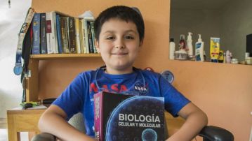 Carlos Santamaría, el niño de 12 años que se ha convierte en el universitario más joven de la Universidad Autónoma de México