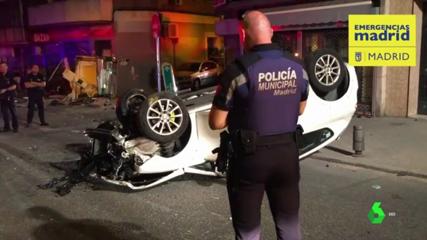 Accidente de tr&aacute;fico en Madrd