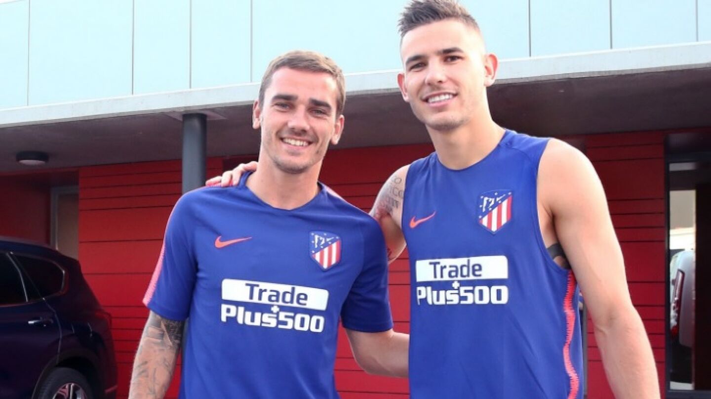 Griezmann y Lucas, de vuelta al trabajo