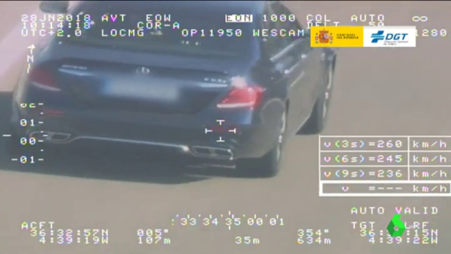 Coche pillado por las c&aacute;maras de la DGT 