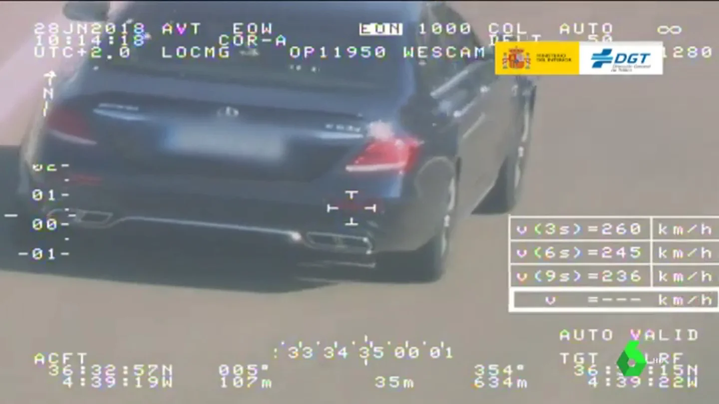 Coche pillado por las cámaras de la DGT Coche pillado por las cámaras de la DGT