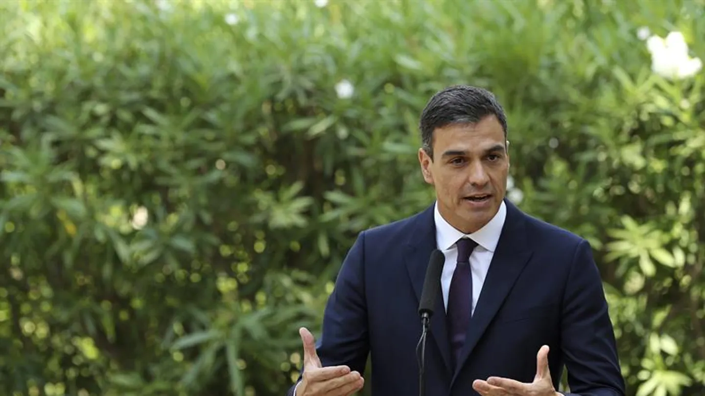 Pedro Sánchez en rueda de prensa Pedro Sánchez en rueda de prensa