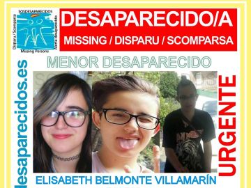Elisabeth Belmonte, menor desaparecida en Ourense Elisabeth Belmonte, menor desaparecida en Ourense