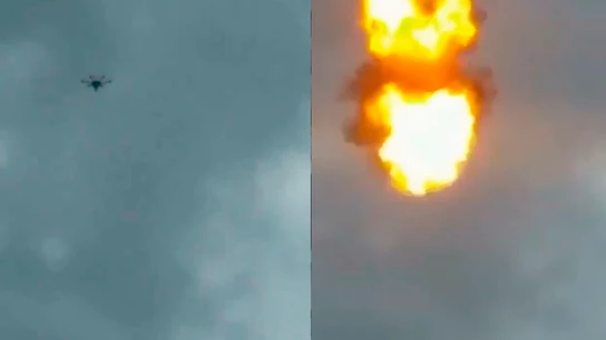 Explosión de un dron utilizado contra Nicolás Maduro Explosión de un dron utilizado contra Nicolás Maduro