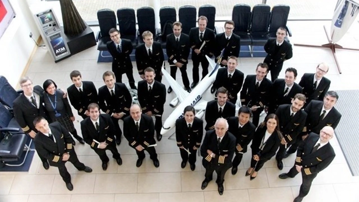 Pilotos de la compañía Ryanair Pilotos de la compañía Ryanair