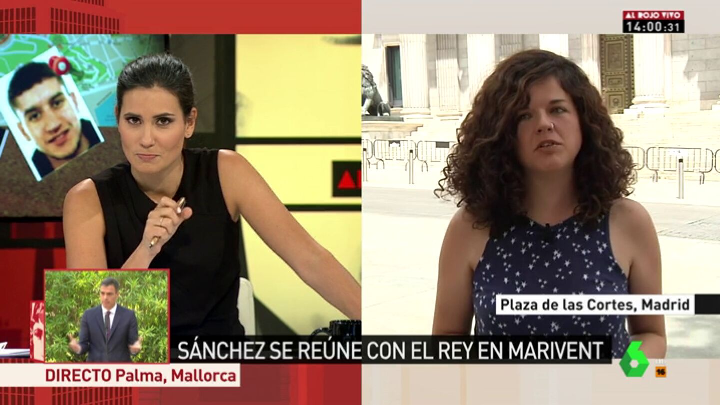La diputada de Unidos Podemos Sof&iacute;a Casta&ntilde;&oacute;n en Al Rojo Vivo.