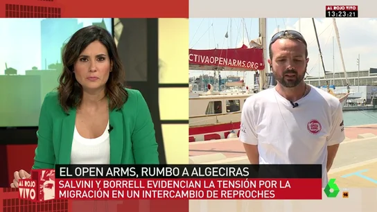 Gerard Canals, coordinador de Operaciones de Proactiva Open Arms, en Al Rojo Vivo. Gerard Canals, coordinador de Operaciones de Proactiva Open Arms, en Al Rojo Vivo.