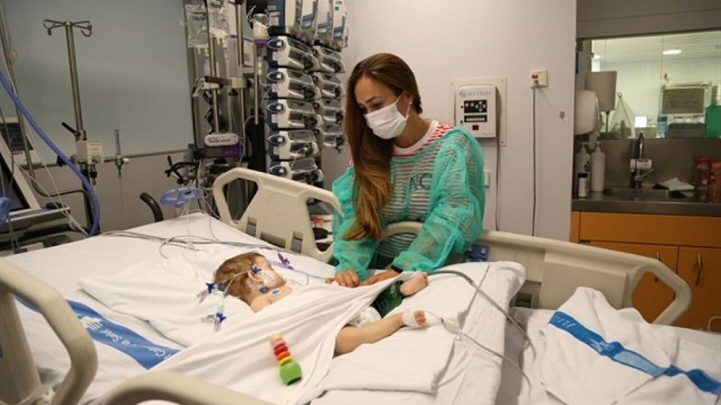 Una de las ni&ntilde;as a la que le han trasplantado el h&iacute;gado 