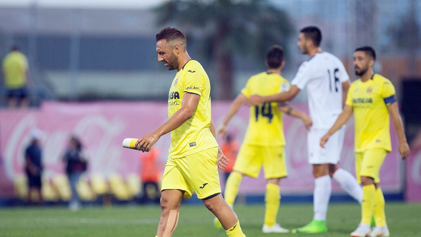Santiago Cazorla durante la pretemporada con el Villareal C.F