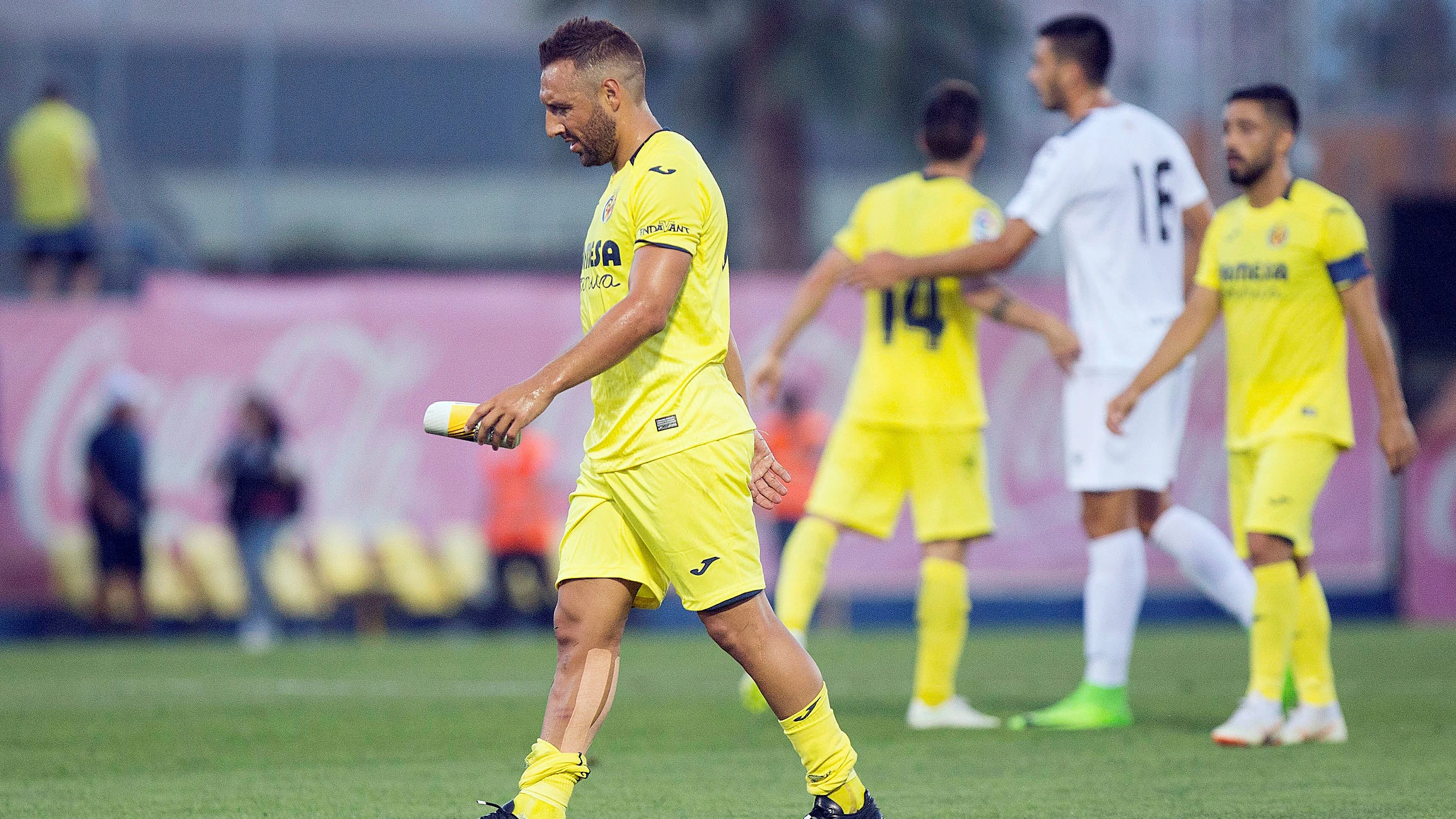 Santiago Cazorla durante la pretemporada con el Villareal C.F