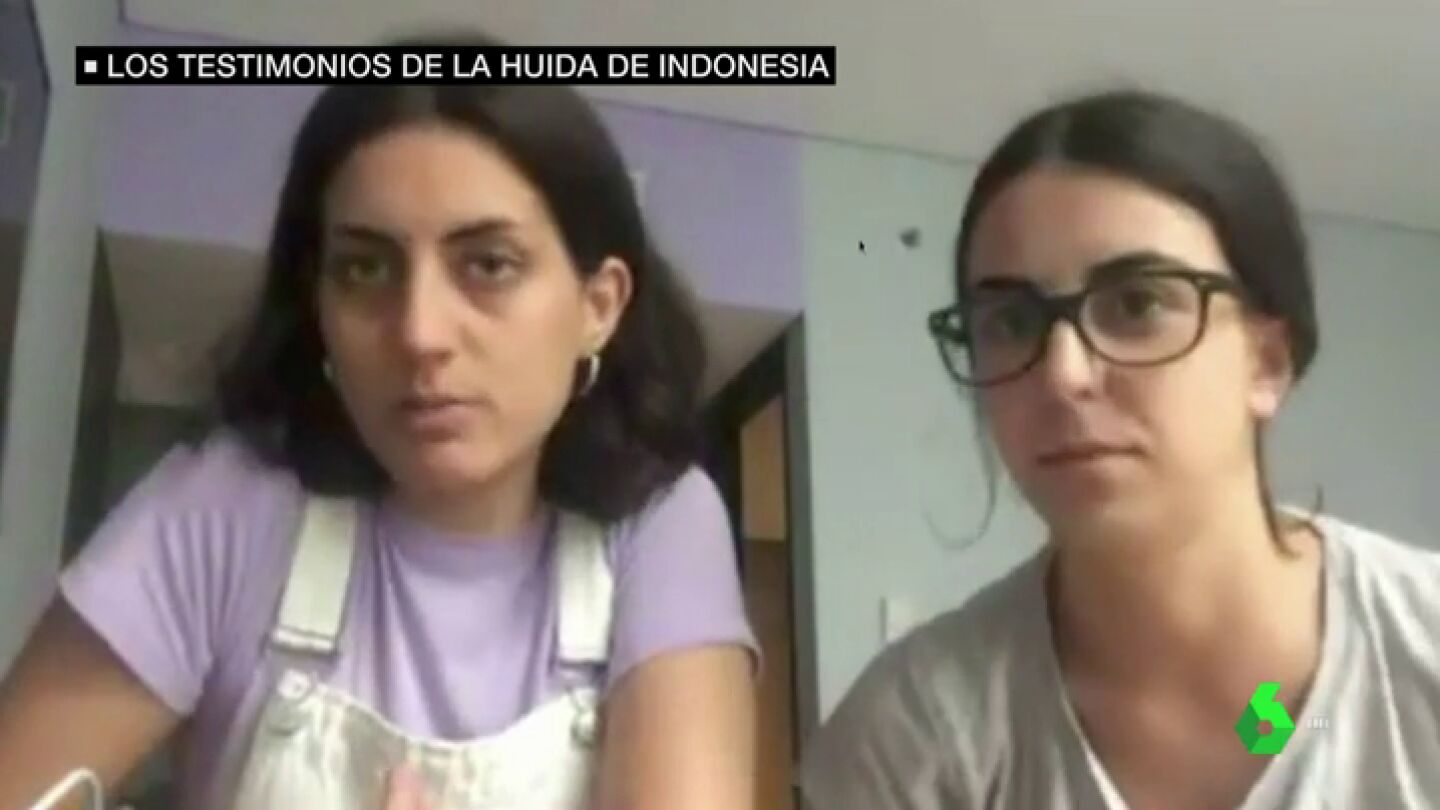 Supervivientes espa&ntilde;olas del atentado de Lombok.