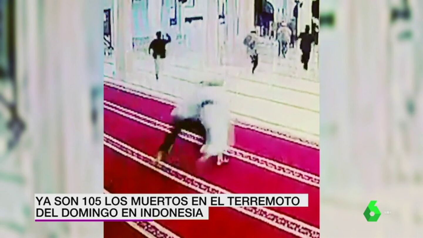 Nuevas im&aacute;genes del brutal terremoto de Indonesia: el p&aacute;nico cundi&oacute; en una mezquita de Bali