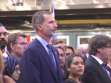 El rey Felipe en los actos tras los atentados en Cataluña El rey Felipe en los actos tras los atentados en Cataluña