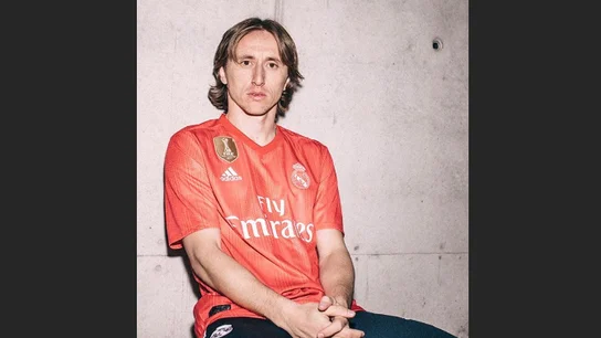 Modric, con la camiseta del Real Madrid Modric, con la camiseta del Real Madrid