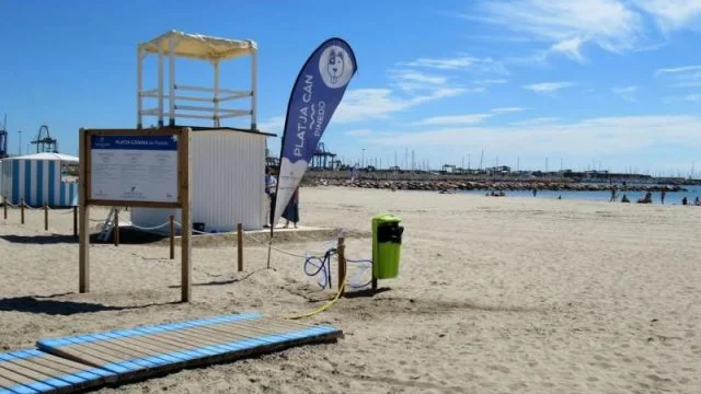 una zona de la playa de Pinedo facilitada por el Ayuntamiento de Valencia.