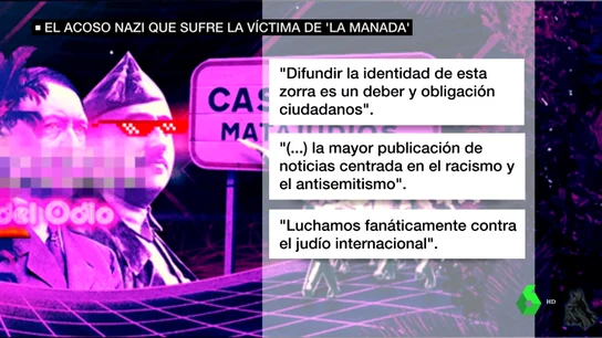 La publicación contra la víctima de 'La Manada. La publicación contra la víctima de 'La Manada.