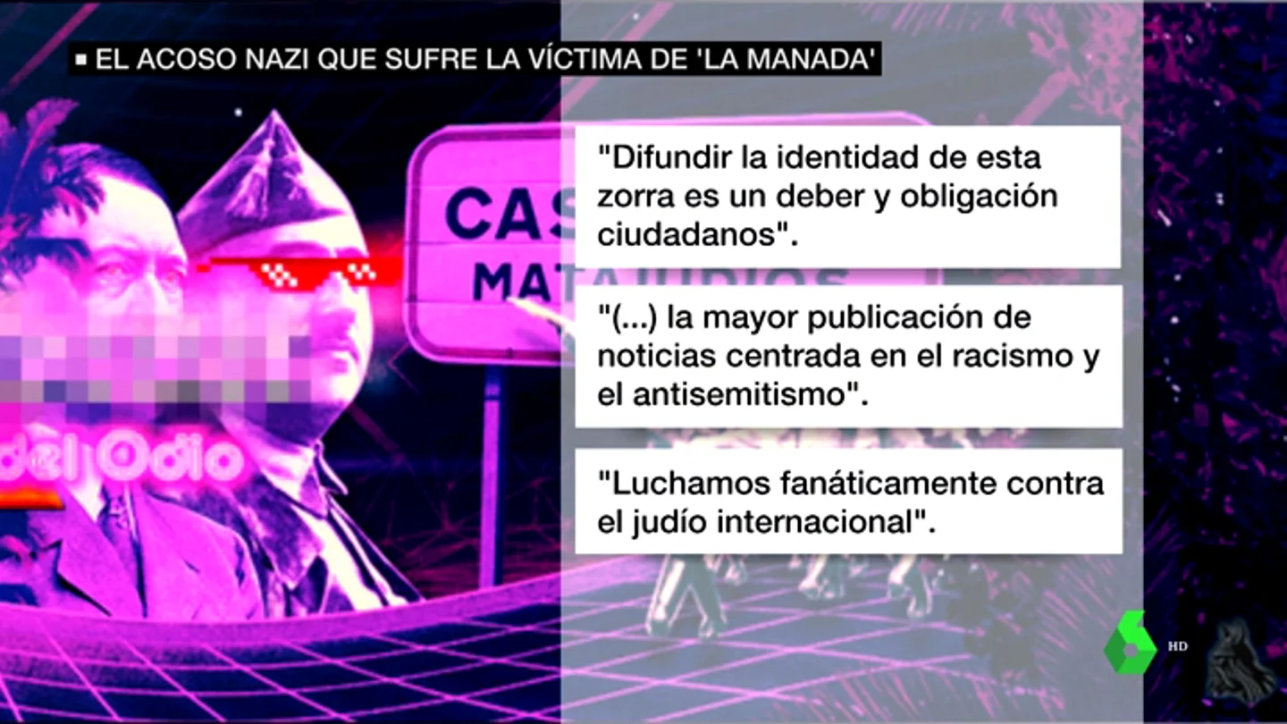 La publicación contra la víctima de 'La Manada. La publicación contra la víctima de 'La Manada.