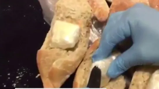 Bocadillo lleno de cocaína Bocadillo lleno de cocaína