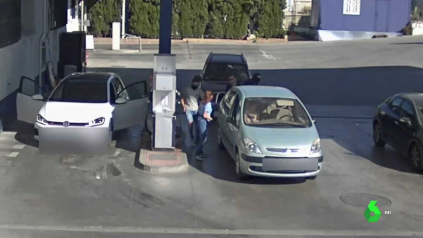 En la imagen el robo en las gasolineras En la imagen el robo en las gasolineras