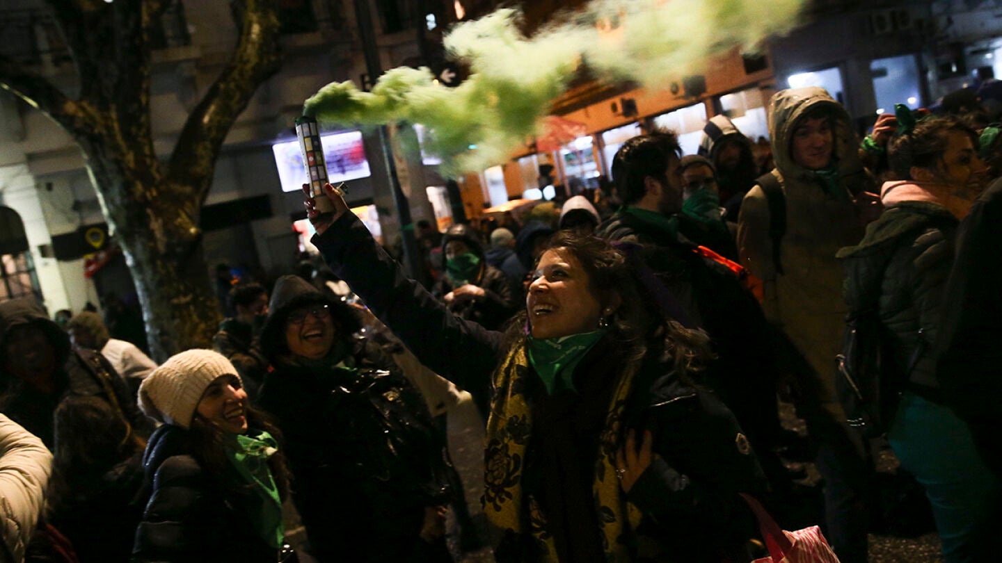 Personas a favor de despenalizar el aborto