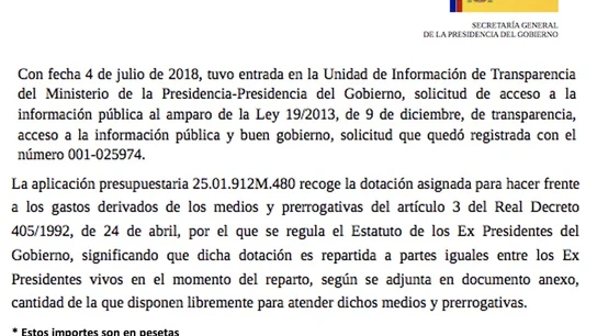 La solicitud de Rajoy, pendiente de tramitación La solicitud de Rajoy, pendiente de tramitación