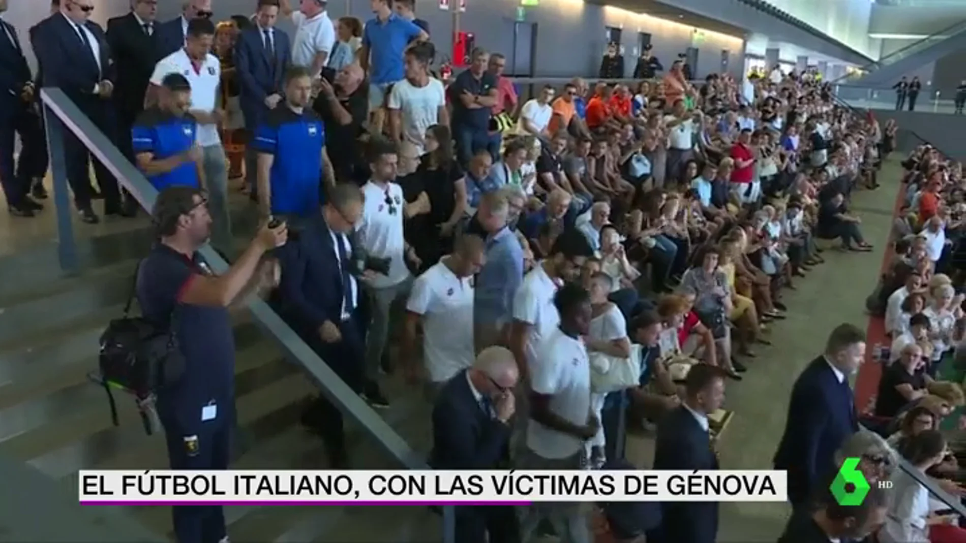 La Sampdoria y el Genoa, presentes en los funerales de las víctimas de Génova