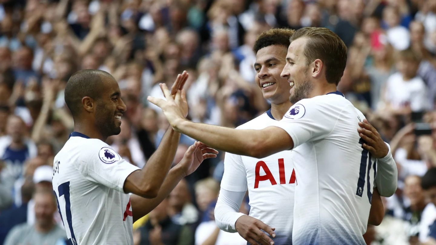 El Tottenham celebra un gol El Tottenham celebra un gol