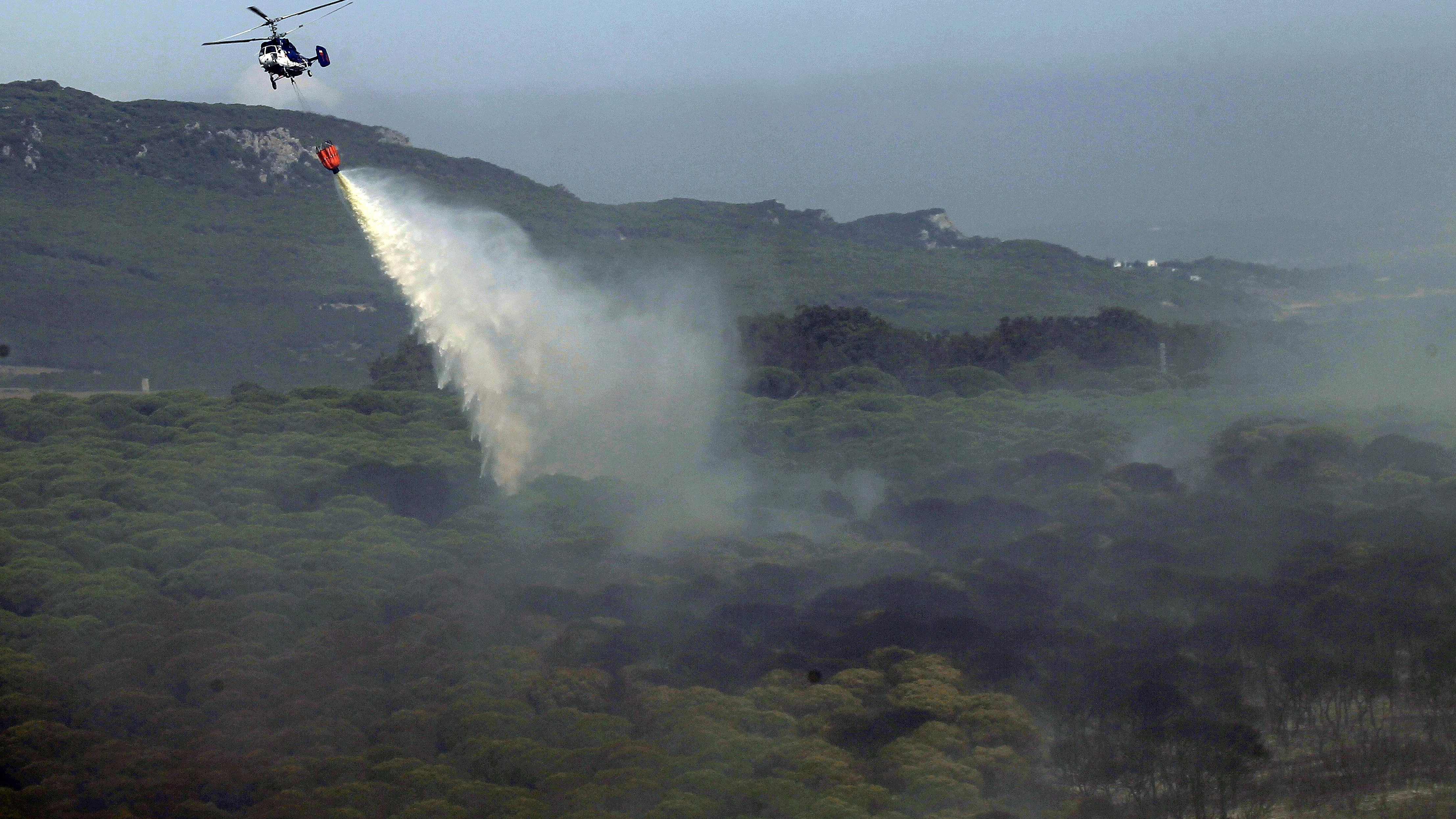 Imagen del incendio en Tarifa