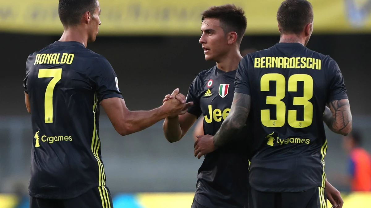 Cristiano celebra un gol de la Juventus