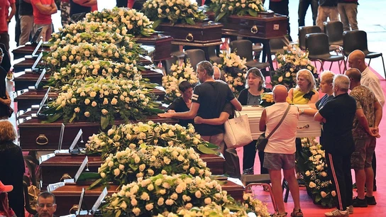 Funeral de Estado por las víctimas del derrumbe del puente de Génova Funeral de Estado por las víctimas del derrumbe del puente de Génova
