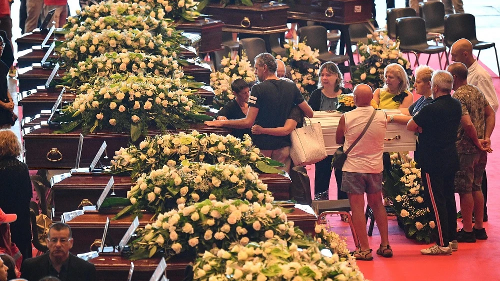 Funeral de Estado por las víctimas del derrumbe del puente de Génova