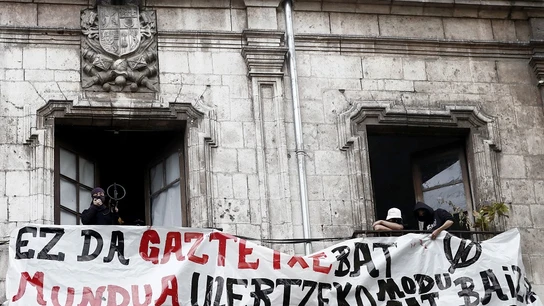 Imagen del Gaztetxe Maravillas que ha vuelto a ser 'okupado' Imagen del Gaztetxe Maravillas que ha vuelto a ser 'okupado'