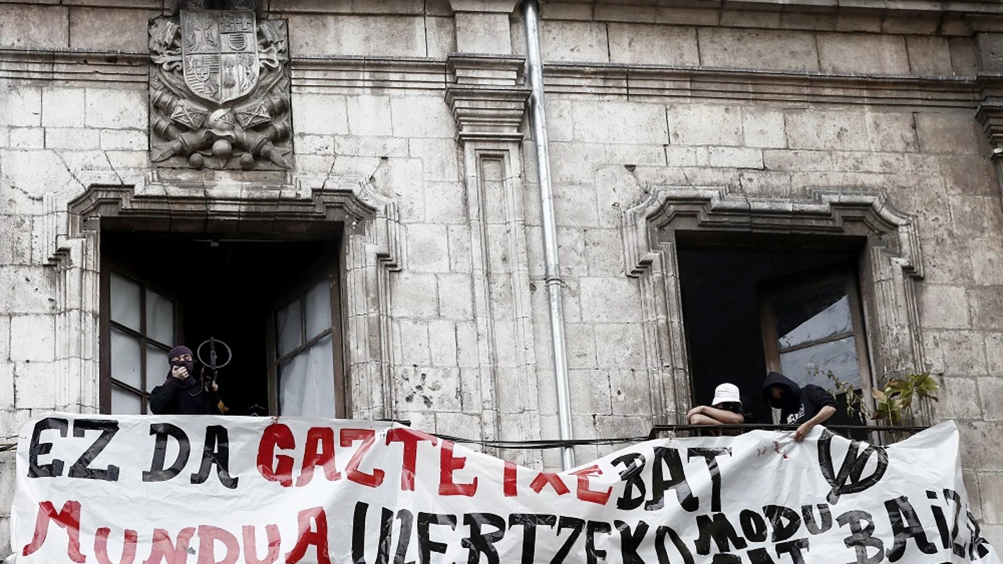 Imagen del Gaztetxe Maravillas que ha vuelto a ser 'okupado' Imagen del Gaztetxe Maravillas que ha vuelto a ser 'okupado'
