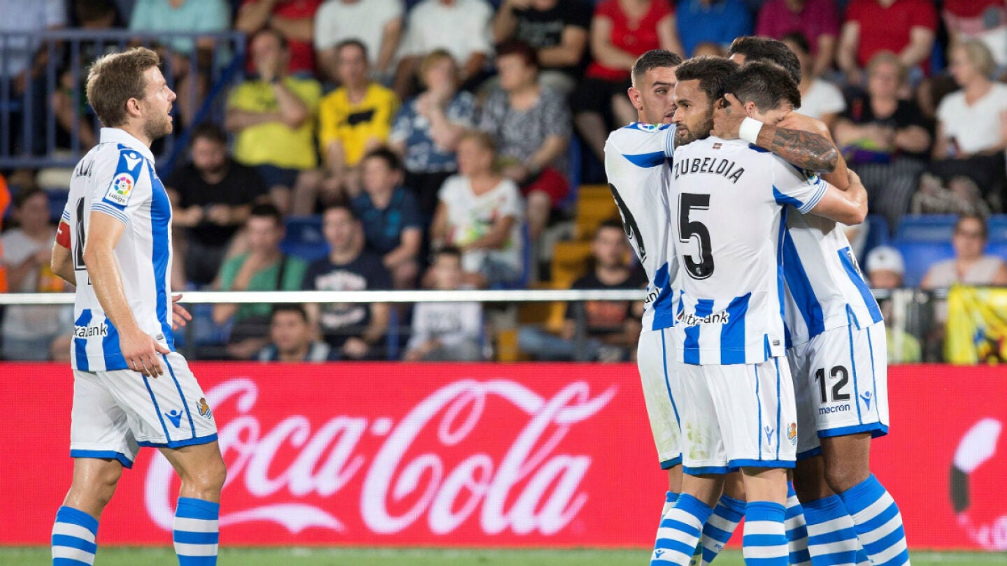 La Real Sociedad celebra un gol