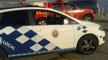 Coche de la policía local de Moaña