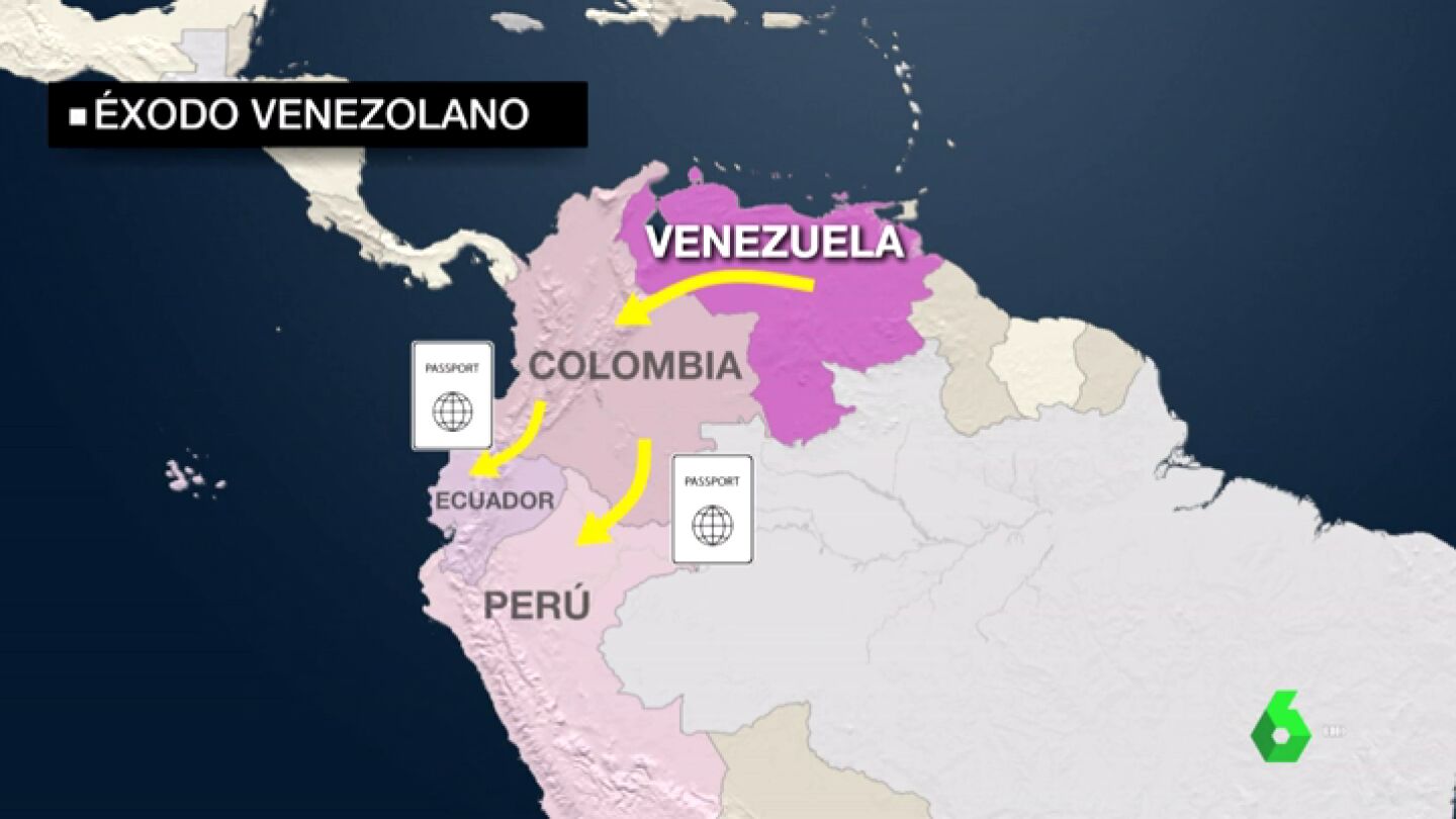 &Eacute;xodo sin precedentes en Venezuela provocado por la crisis econ&oacute;mica: 2,3 millones de personas deja el pa&iacute;s desde 2014