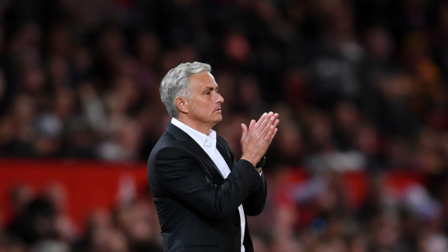 Mourinho, en un partido del United