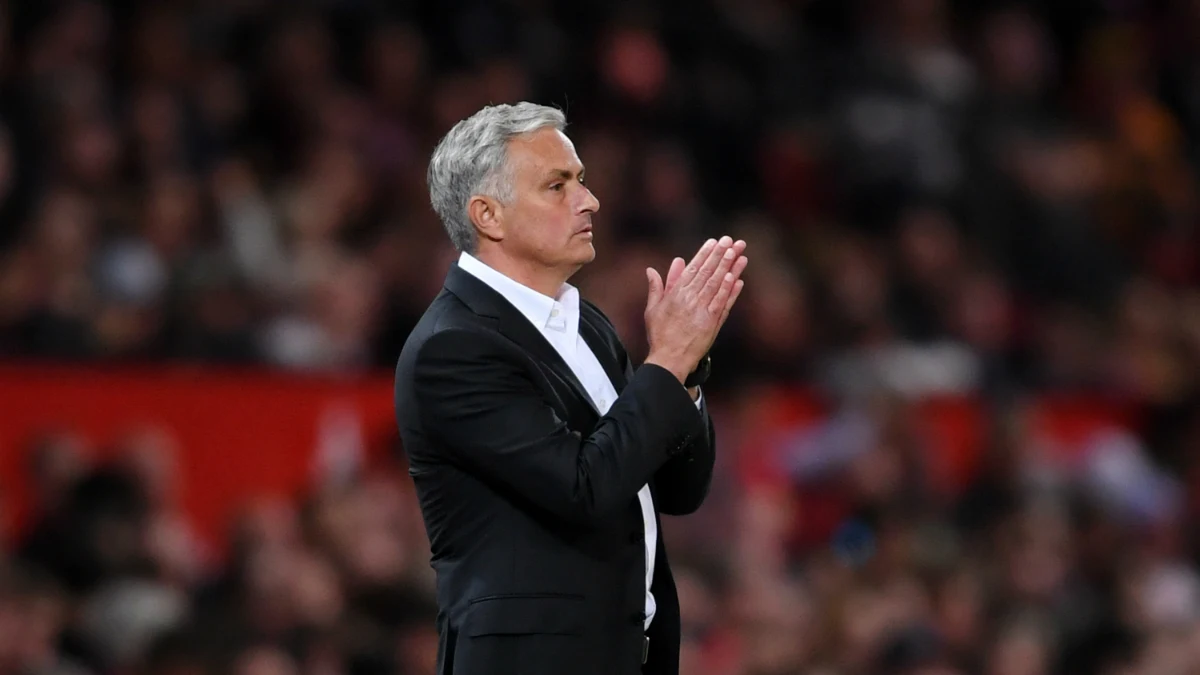 Mourinho, en un partido del United