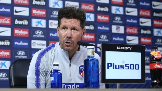 Simeone, en rueda de prensa Simeone, en rueda de prensa