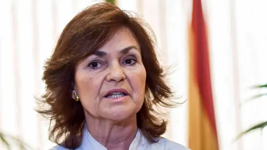 La vicepresidenta del Gobierno, Carmen Calvo La vicepresidenta del Gobierno, Carmen Calvo