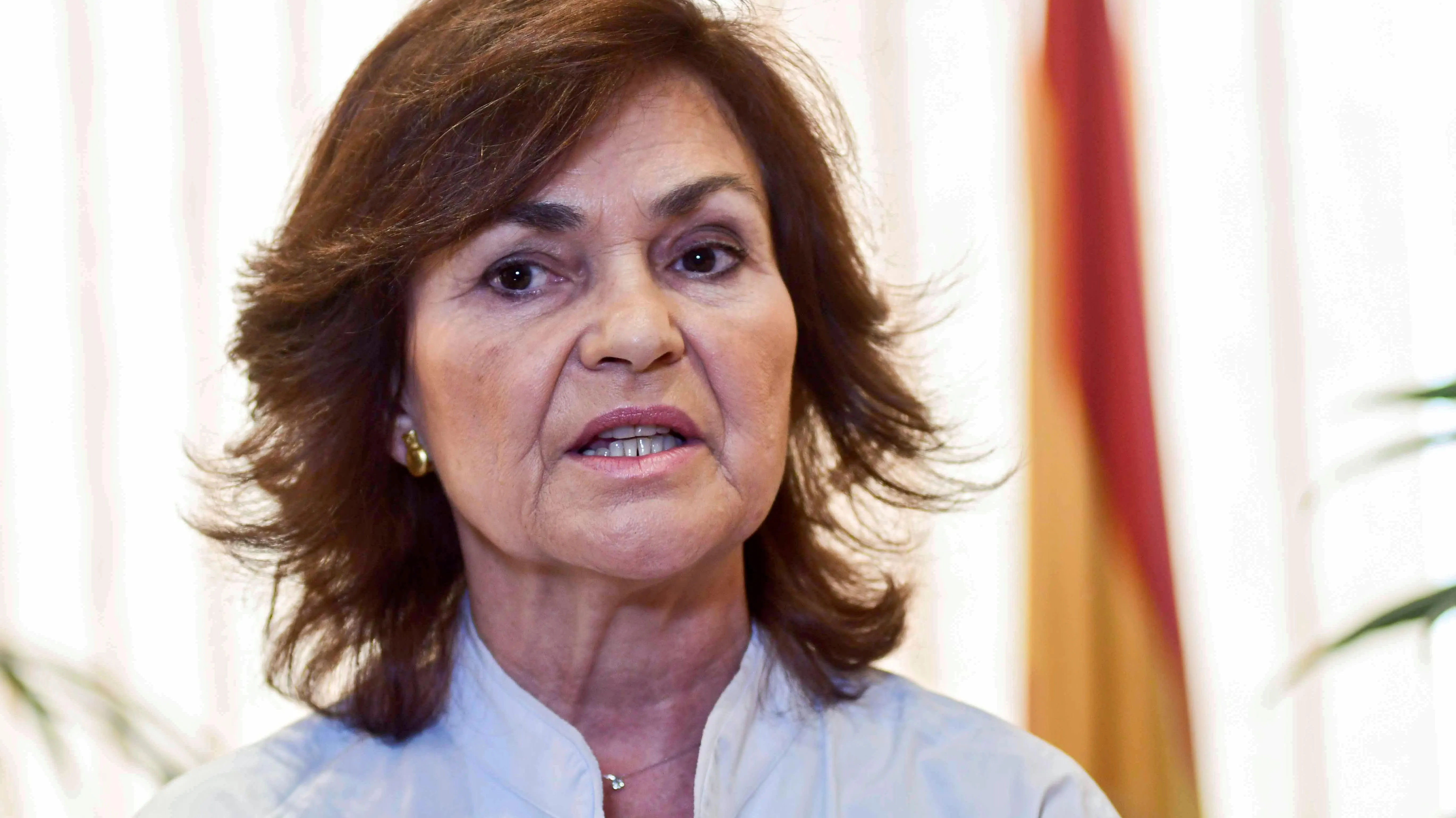 La vicepresidenta del Gobierno, Carmen Calvo