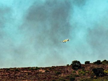 Una avioneta sobrevuela el incendio, que ya está estabilizado, declarado en Roses Una avioneta sobrevuela el incendio, que ya está estabilizado, declarado en Roses