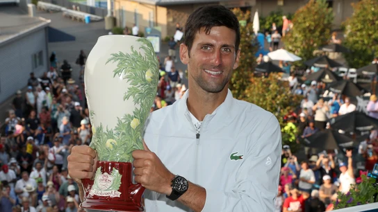 Djokovic tras ganar un Masters 1000 Djokovic tras ganar un Masters 1000