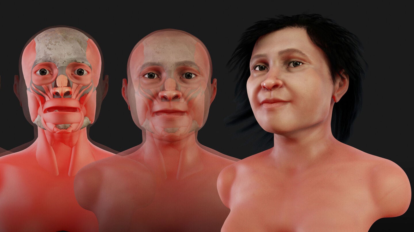 Reconstrucci&oacute;n 3D del rosto de la Mujer de Naharon