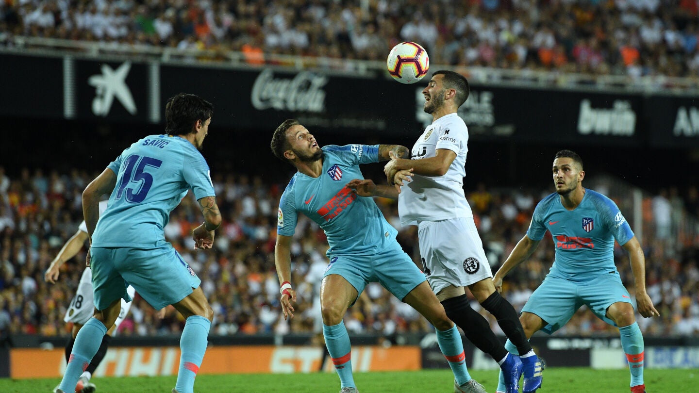 Momento del Valencia - Atl&eacute;tico disputado en Mestalla